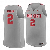 Ohio State Buckeyes #2 Musa Jallow Gray College Basketball Jersey Dzhi,baseball caps,new era cap wholesale,wholesale hats